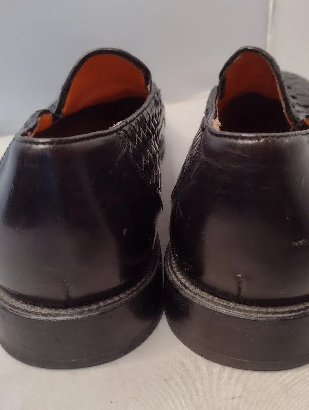 Mezlan Mens Manhattan Woven Leather Tuxedo Dress Loafers 9.5 Handmade Spain A31